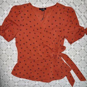 Burnt Sienna Sparrow Blouse in Size Small